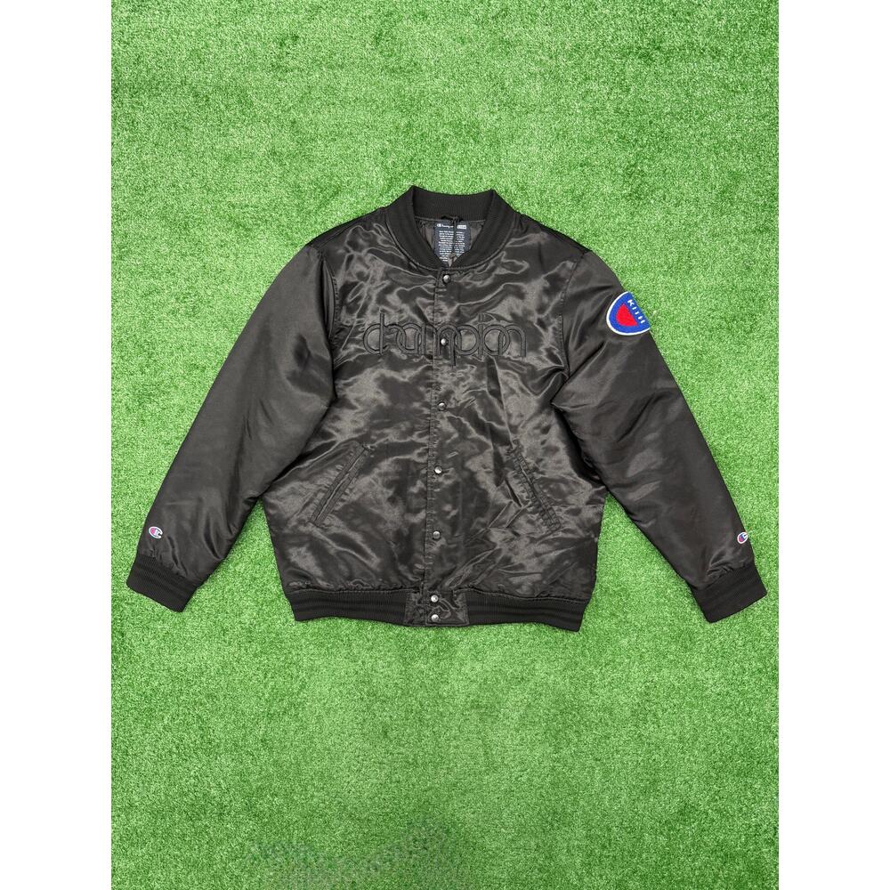Kith x Champion Satin Baseball Bomber Jacket SS18 Collection SZ 2XL